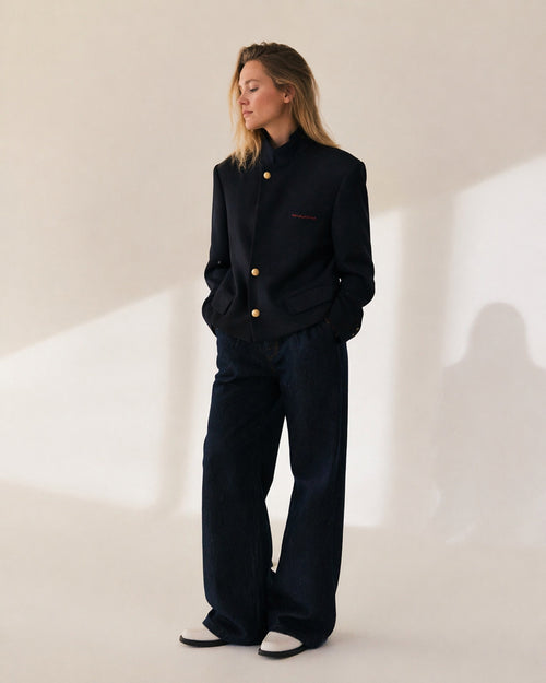 REWORKED cropped blazer vintage Burberrys